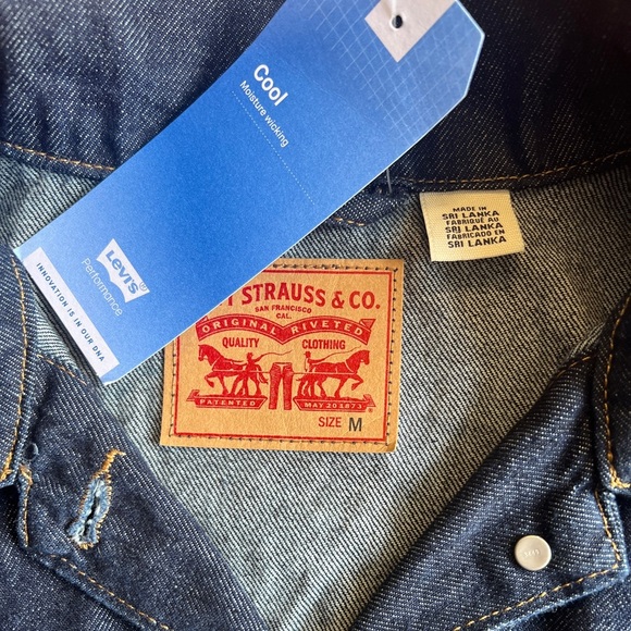 Levi's Dark Blue Denim Jacket - Picture 3 of 7